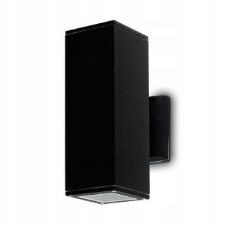 Záhradné nástenné svietidlo Kwazar Luminaire čierne GU10 0 W